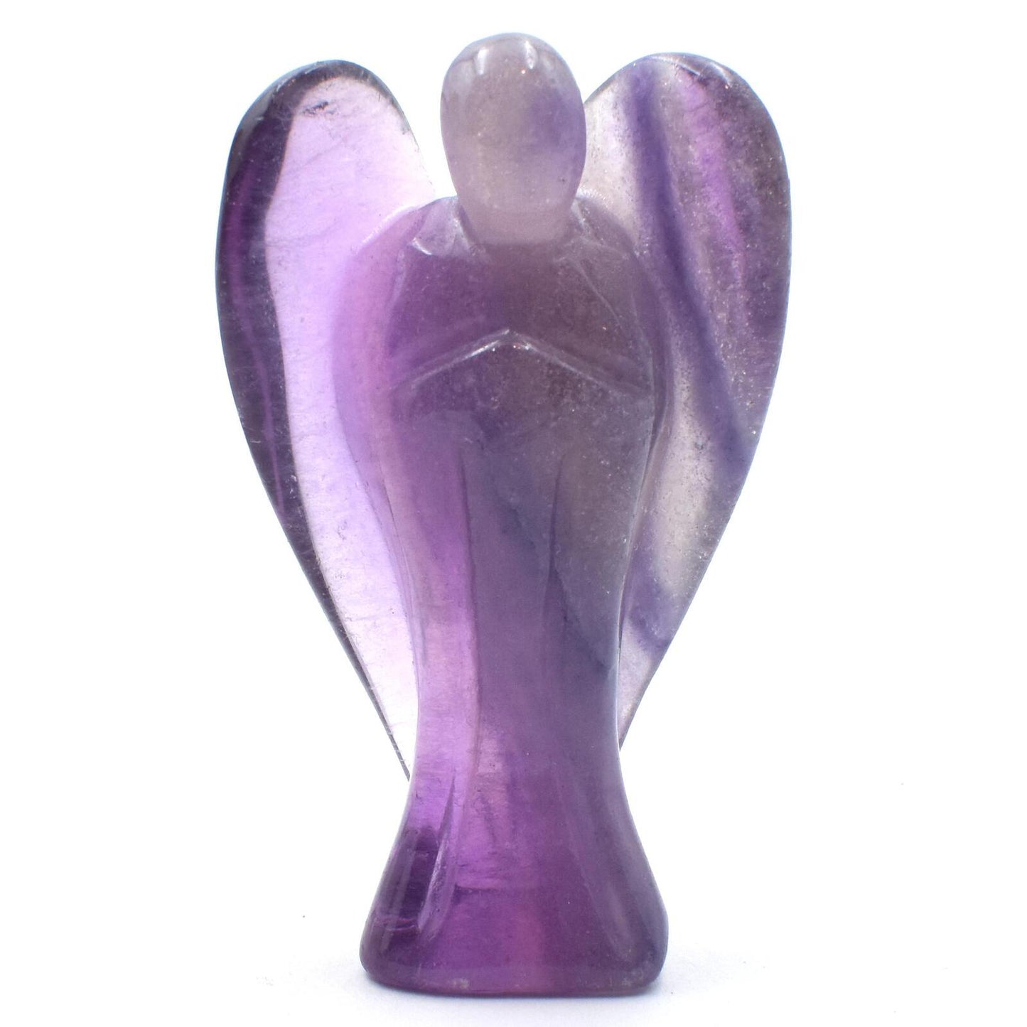 Purple Fluorite Angel Carving [Medium]