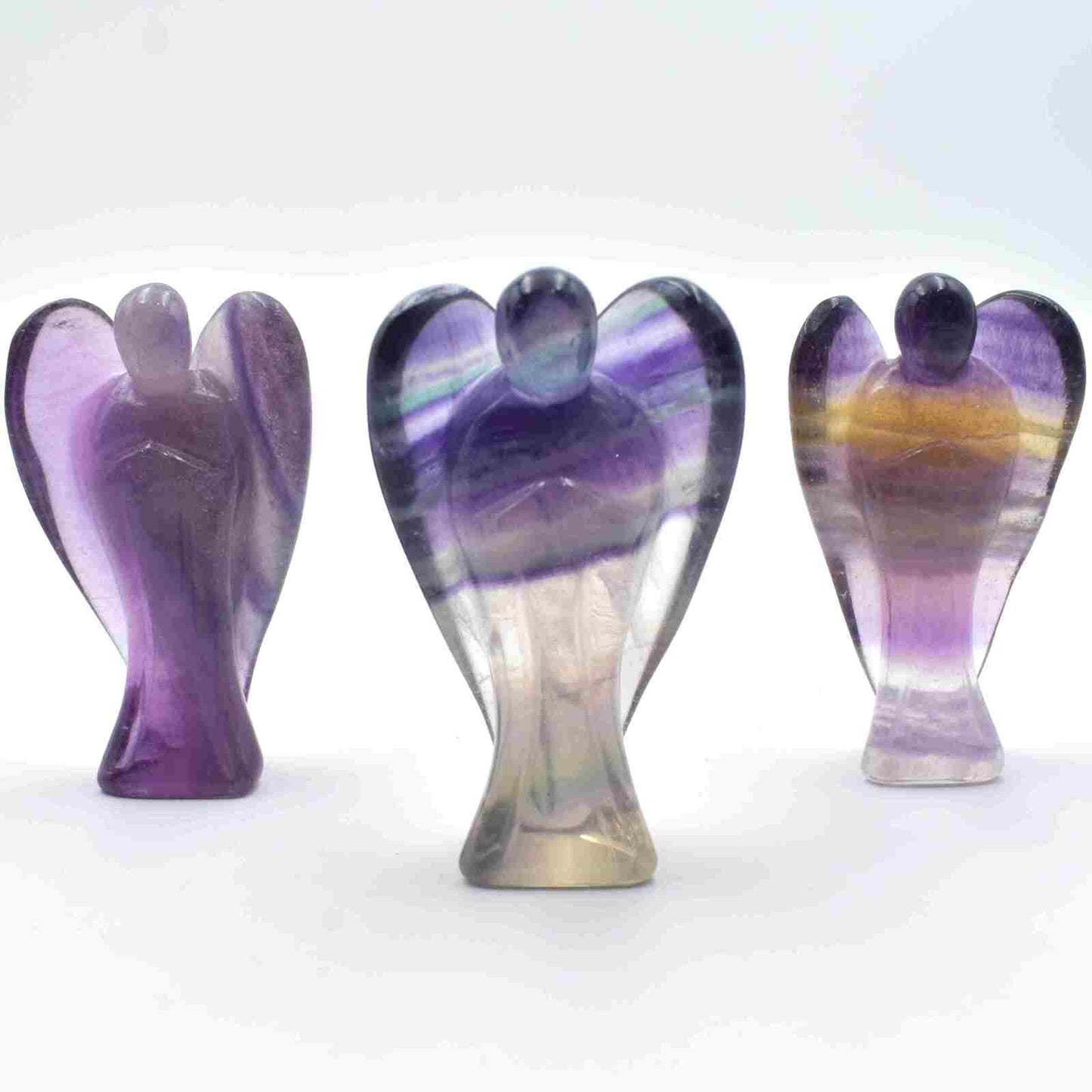 Purple Fluorite Angel Carving [Medium]