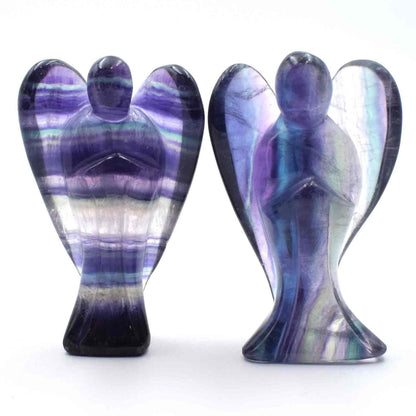 Rainbow Fluorite Angel Carving [Small]