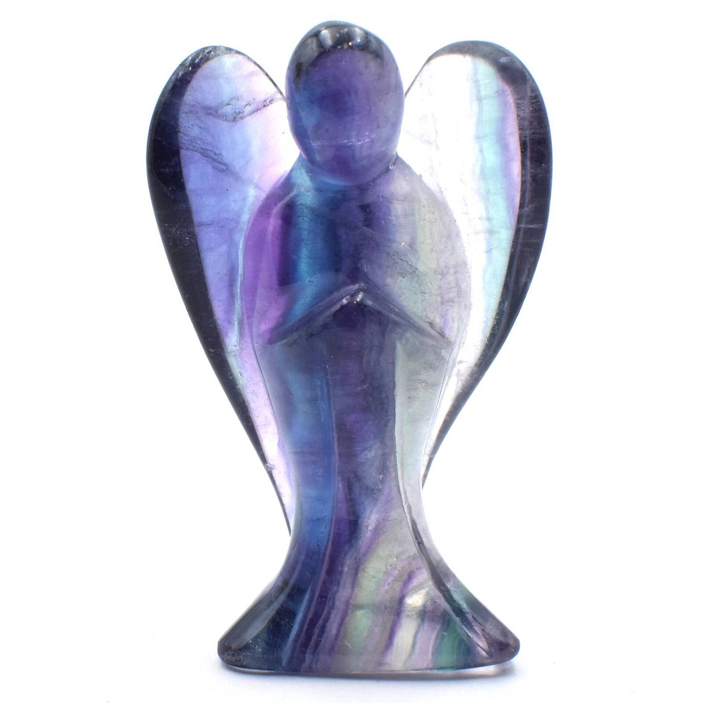 Rainbow Fluorite Angel Carving [Small]