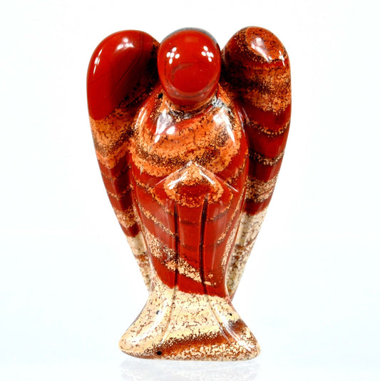 Rainbow Jasper Angel Carving [Medium]