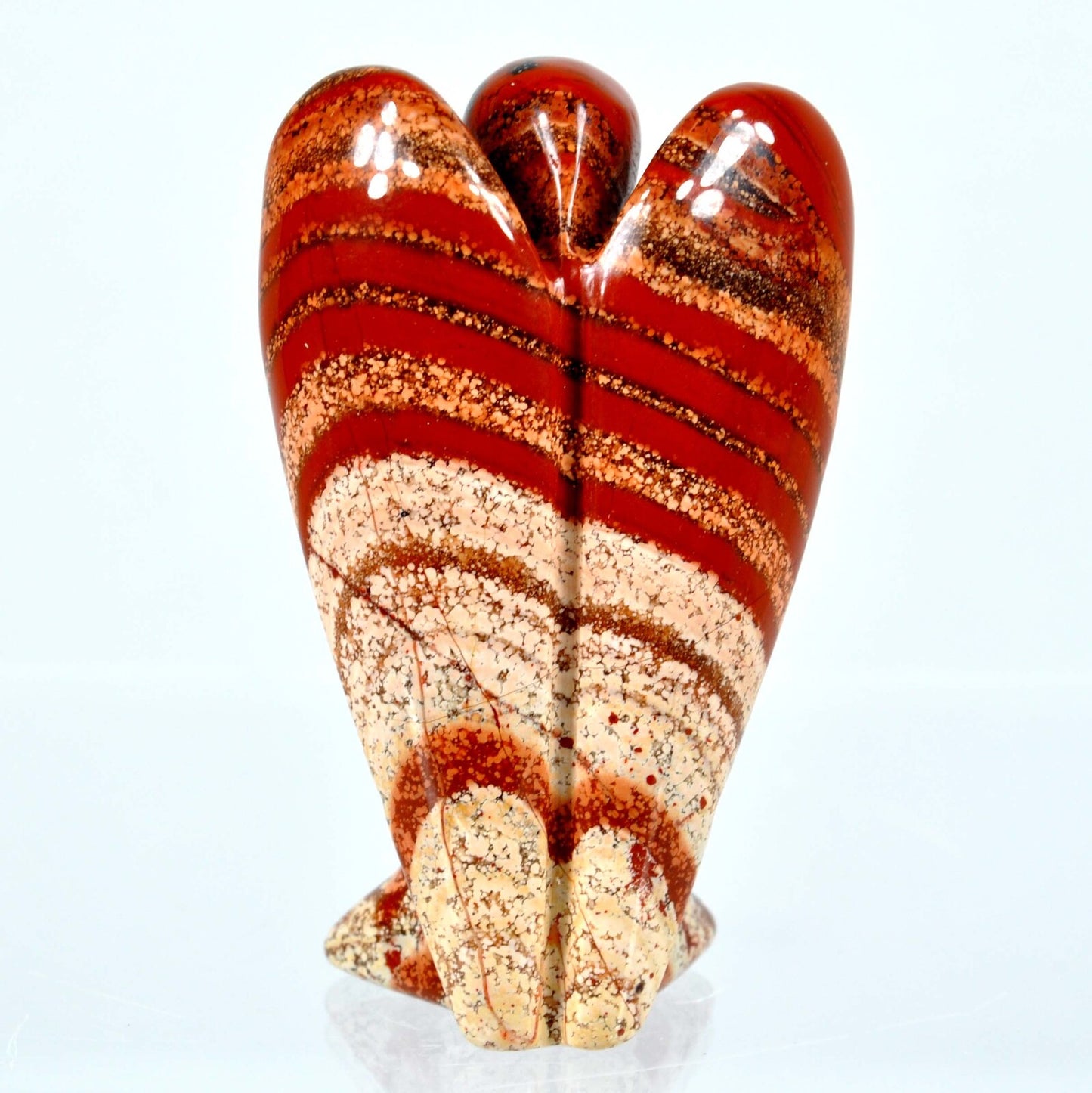 Rainbow Jasper Angel Carving [Medium]
