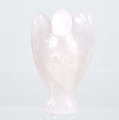 Rose Quartz Angel Carving [Medium]