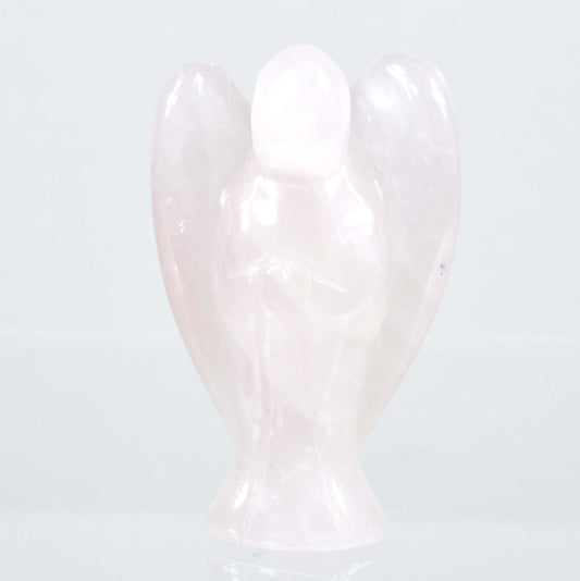 Rose Quartz Angel Carving [Medium]