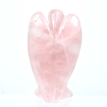 Rose Quartz Angel Carving [Medium]