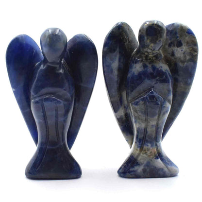 Sodalite Angel Carving [Medium]