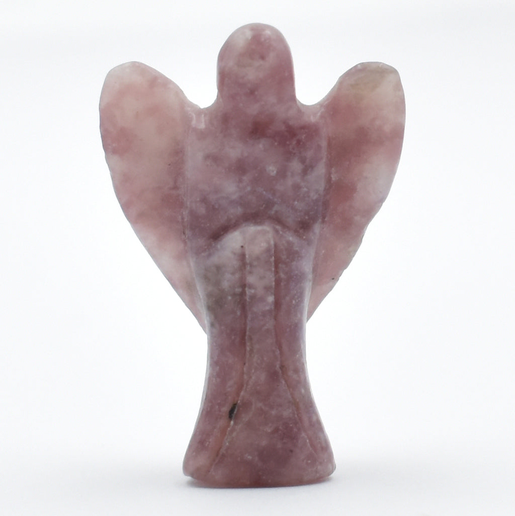 Pink Lepidolite Angel Carving [Mini]