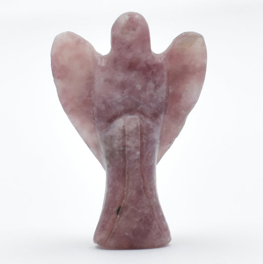 Pink Lepidolite Angel Carving [Mini]
