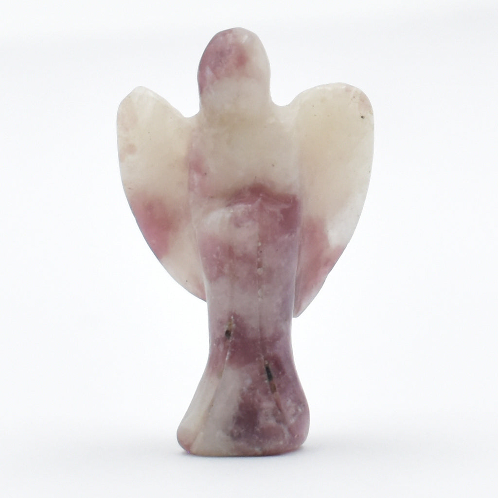 Pink Lepidolite Angel Carving [Mini]