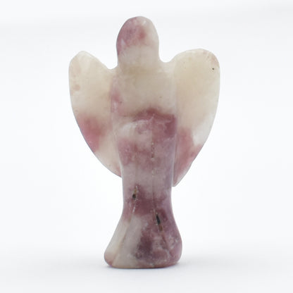 Pink Lepidolite Angel Carving [Mini]