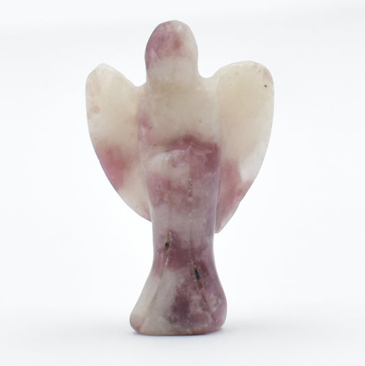 Pink Lepidolite Angel Carving [Mini]