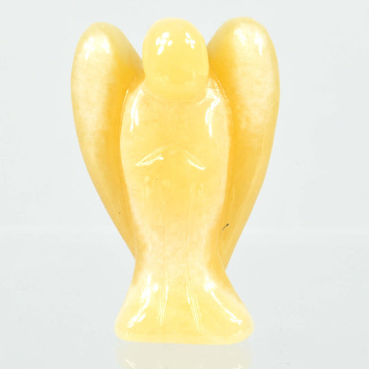 Orange Calcite Angel Carving [Small]