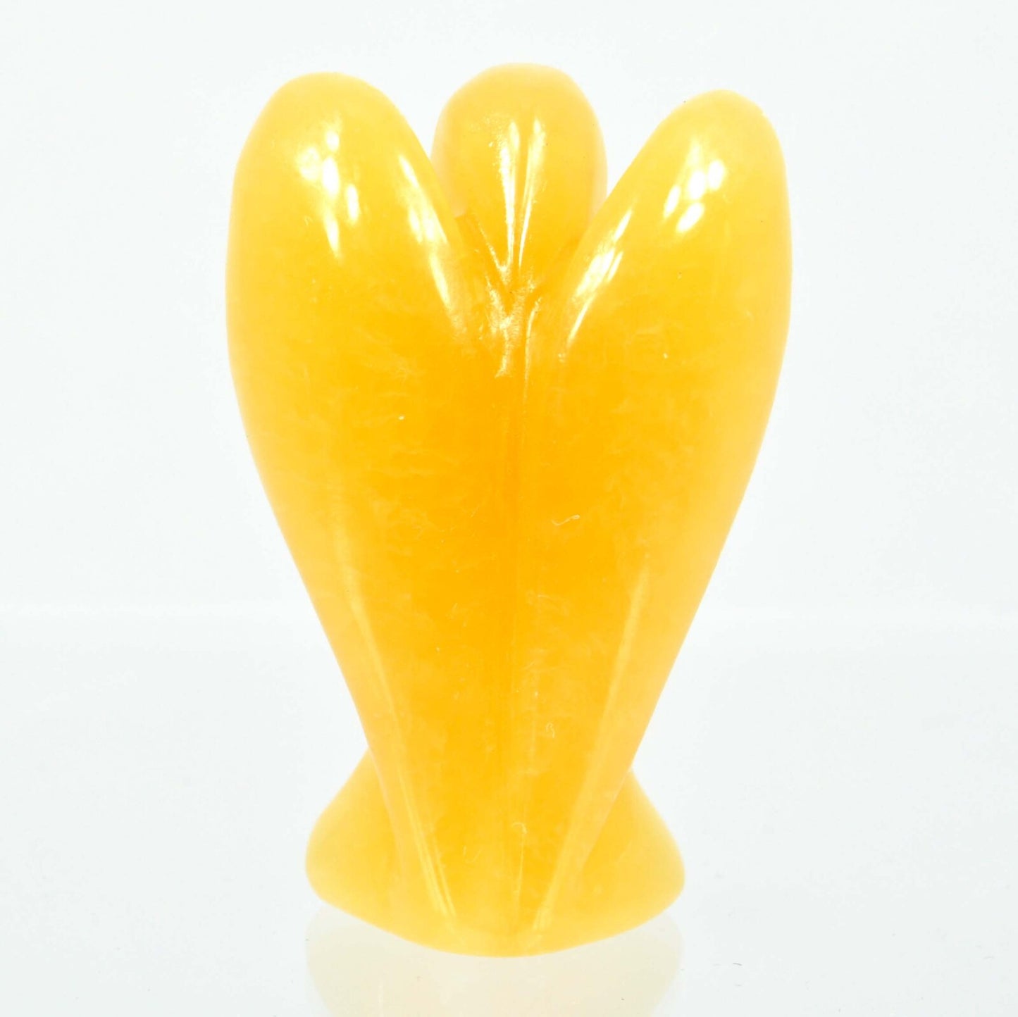 Orange Calcite Angel Carving [Small]