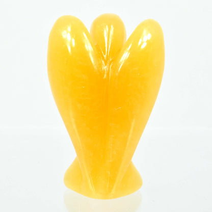 Orange Calcite Angel Carving [Small]