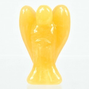 Orange Calcite Angel Carving [Small]