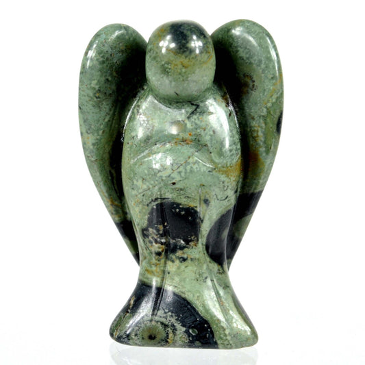 Kambaba Jasper Angel Carving [Small]