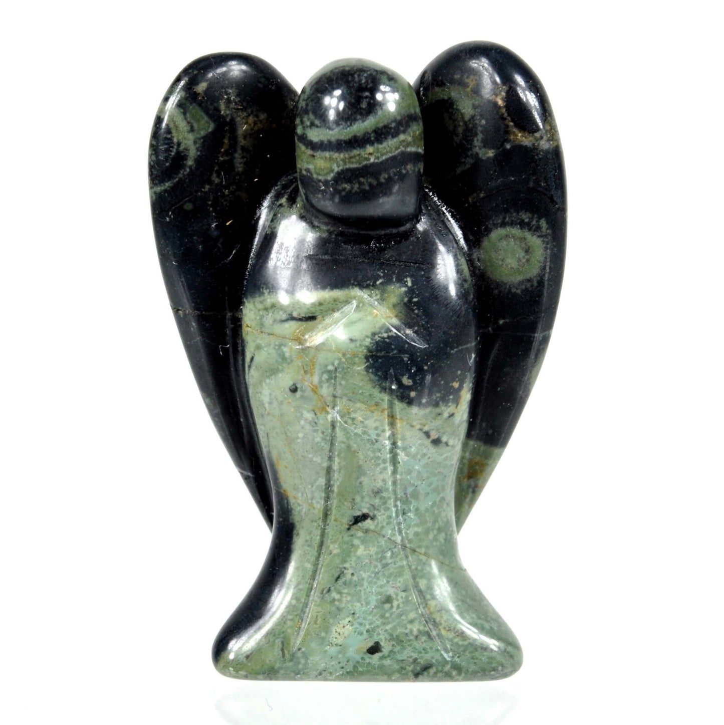 Kambaba Jasper Angel Carving [Small]