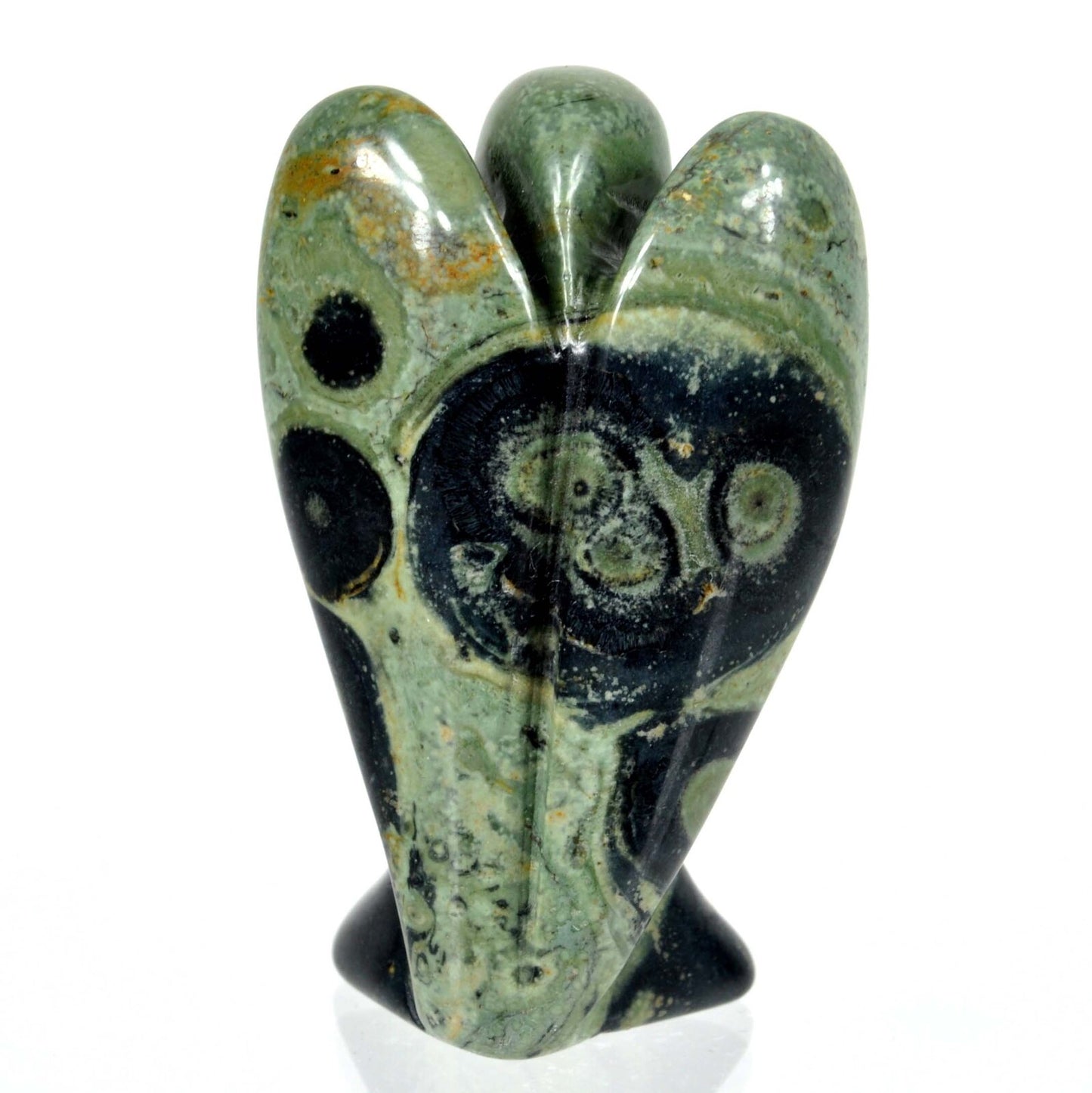 Kambaba Jasper Angel Carving [Small]