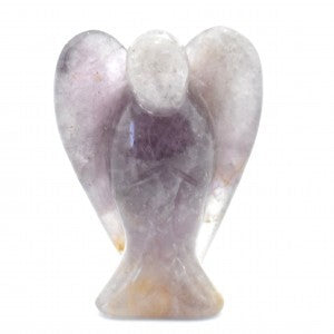 Light Purple Fluorite Angel Carving [Small]