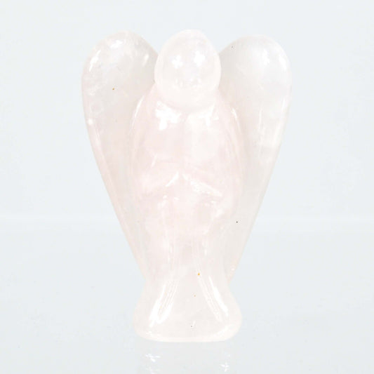 Rose Quartz Angel Carving [Small]