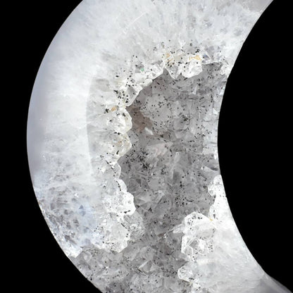 Agate Moon Geode Carving