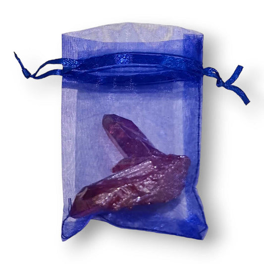 Blue Organza Jewellery Bags [25 pcs]