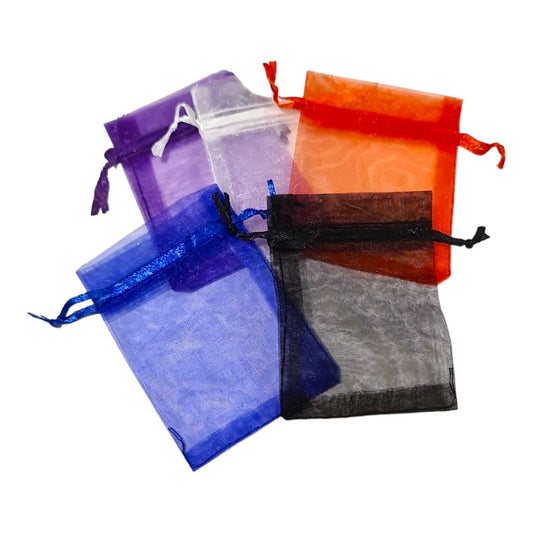 Mixed Colours Organza Jewellery Bags [25 pcs]