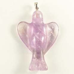 Amethyst Angel Pendant Carving
