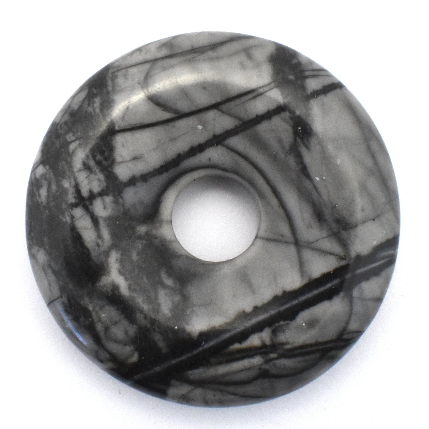 Picasso Jasper Donut Pendant Carving