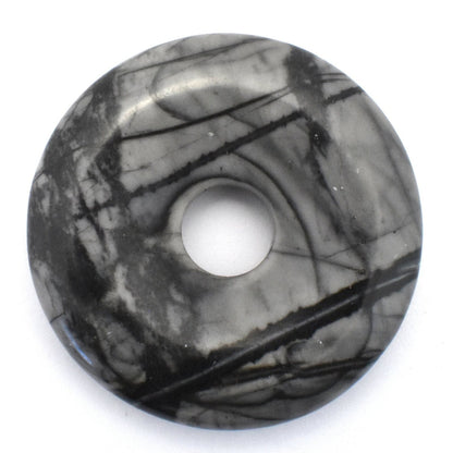 Picasso Jasper Donut Pendant Carving