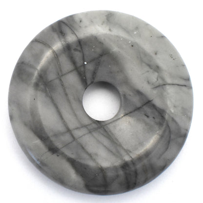 Picasso Jasper Donut Pendant Carving