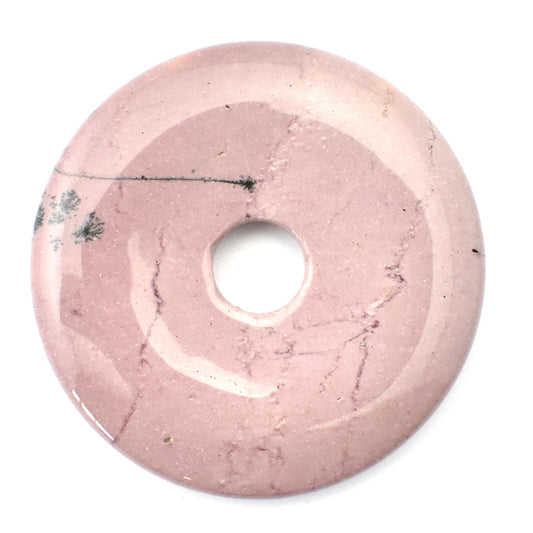 Red Mookaite Donut Pendant Carving