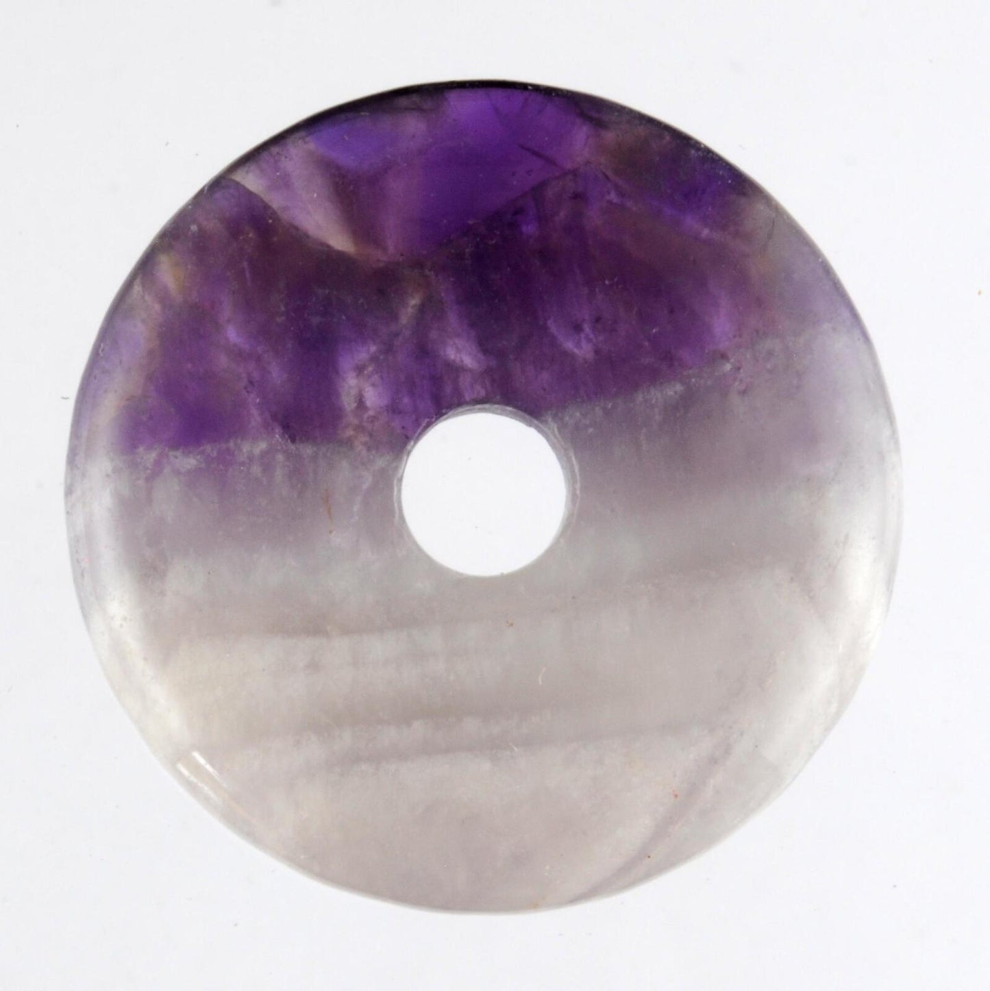 Chevron Amethyst Donut Pendant Carving