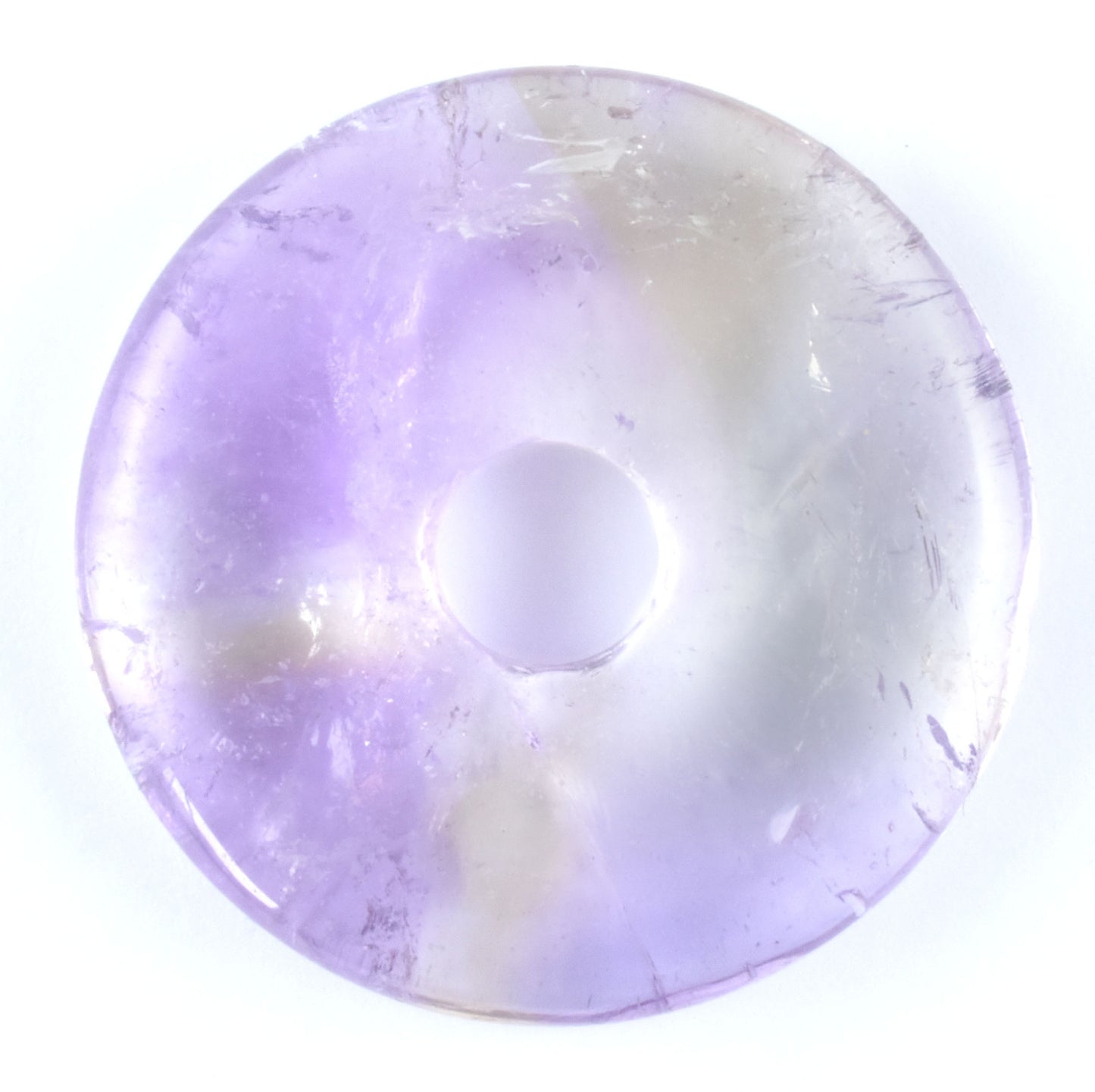 Ametrine Donut Pendant Carving