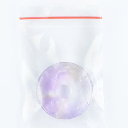 Ametrine Donut Pendant Carving