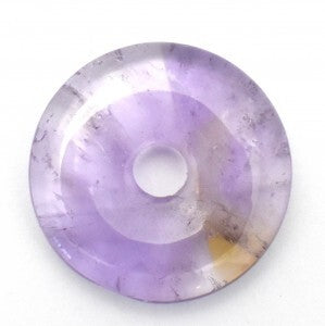 Ametrine Donut Pendant Carving