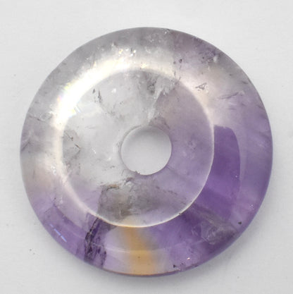 Ametrine Donut Pendant Carving
