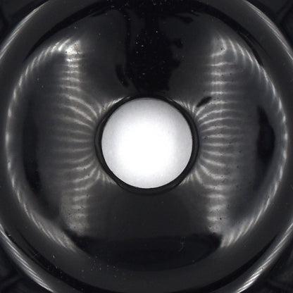 Black Obsidian Donut Pendant Carving