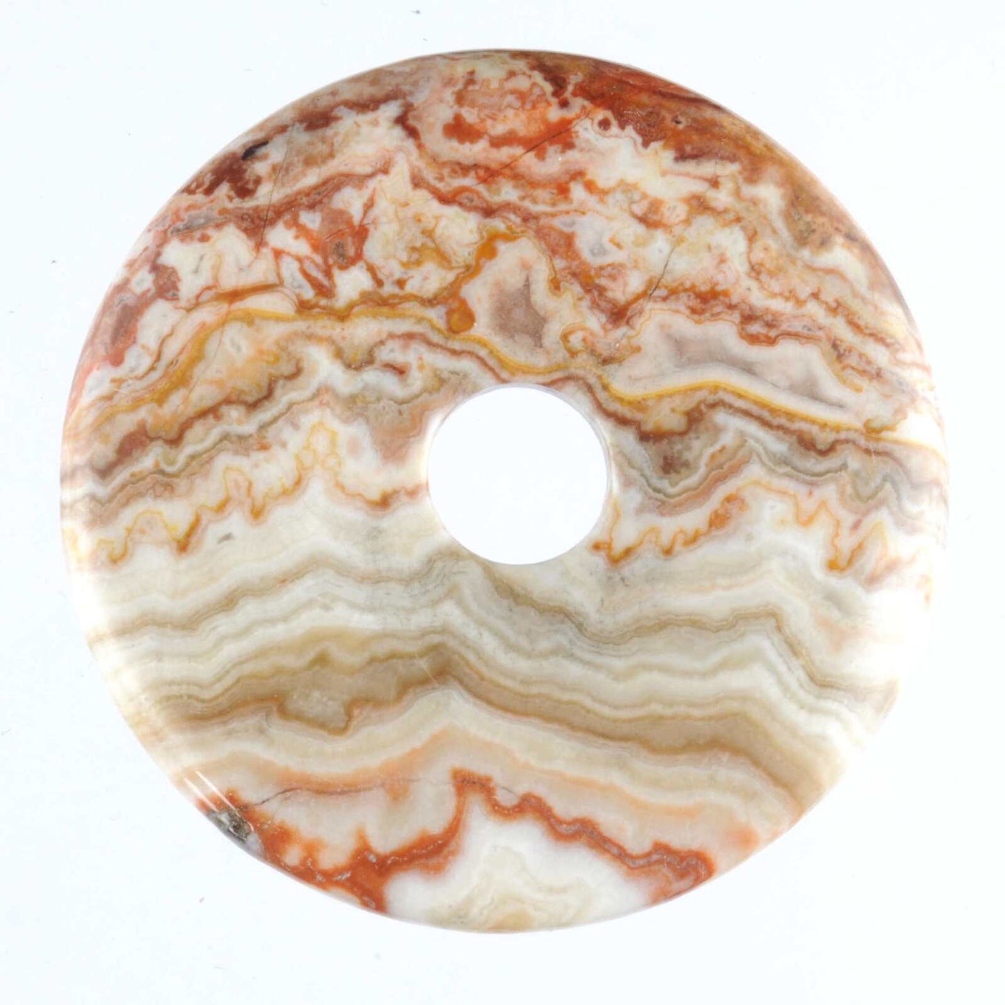 Rosetta Jasper Donut Pendant Carving [Large]