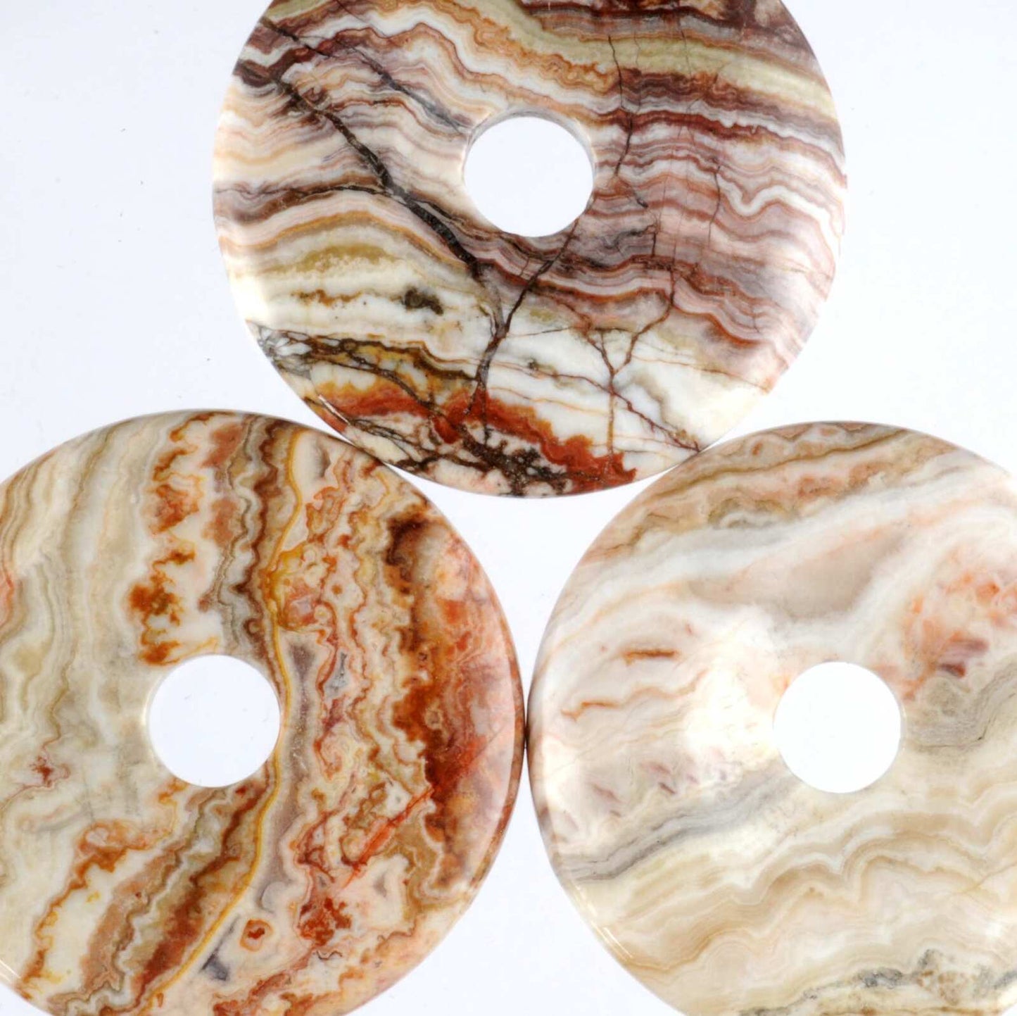 Rosetta Jasper Donut Pendant Carving [Large]