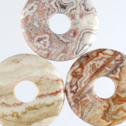 Rosetta Jasper Donut Pendant Carving [Small]