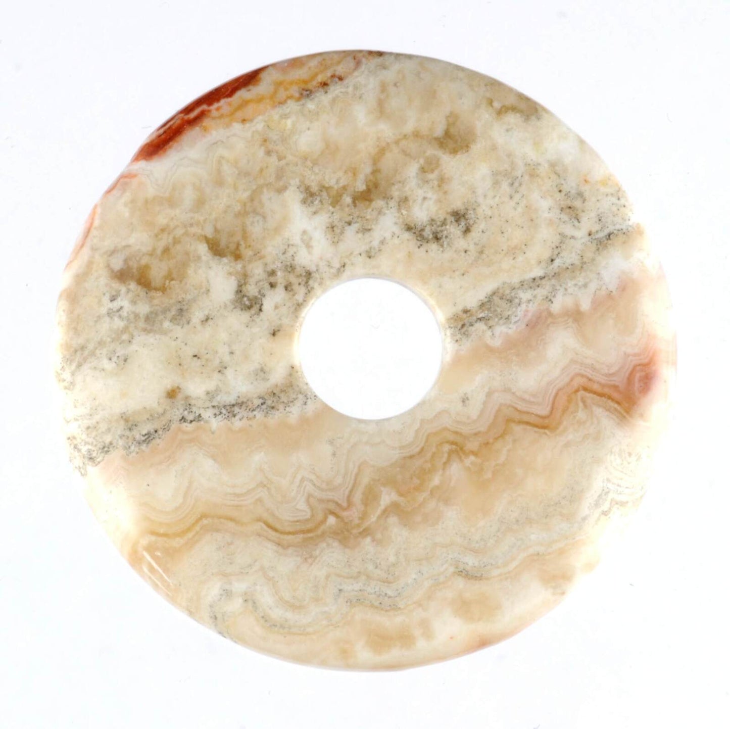 Rosetta Jasper Donut Pendant Carving [Medium]