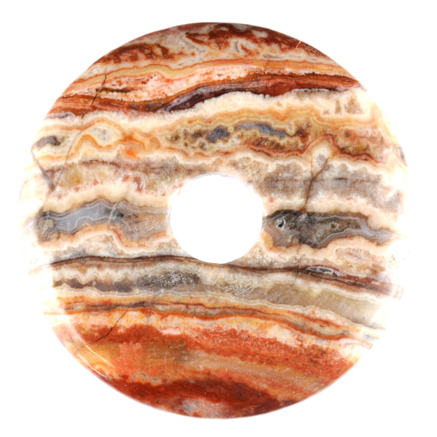 Rosetta Jasper Donut Pendant Carving [Medium]
