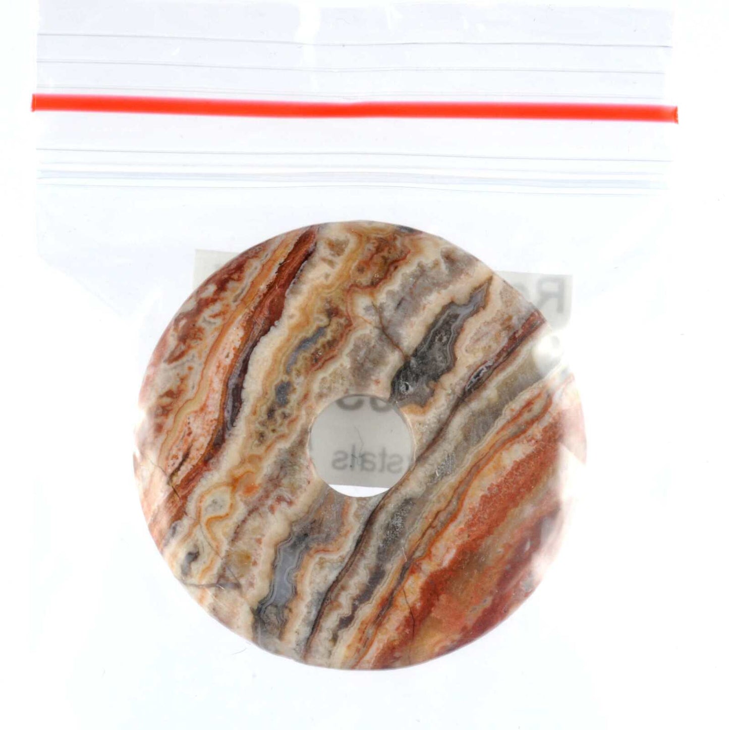 Rosetta Jasper Donut Pendant Carving [Medium]