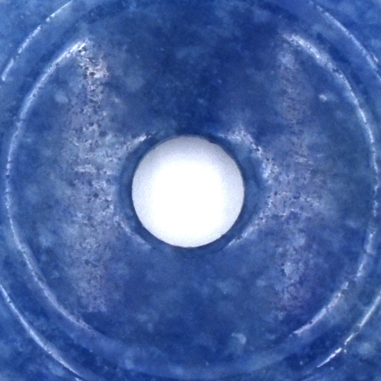 Blue Aventurine Donut Pendant Carving