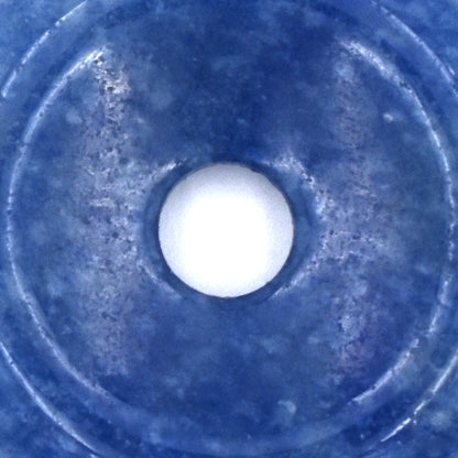 Blue Aventurine Donut Pendant Carving