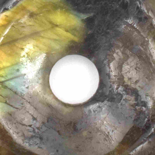 Labradorite Donut Pendant Carving