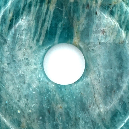 Russian Amazonite Donut Pendant Carving