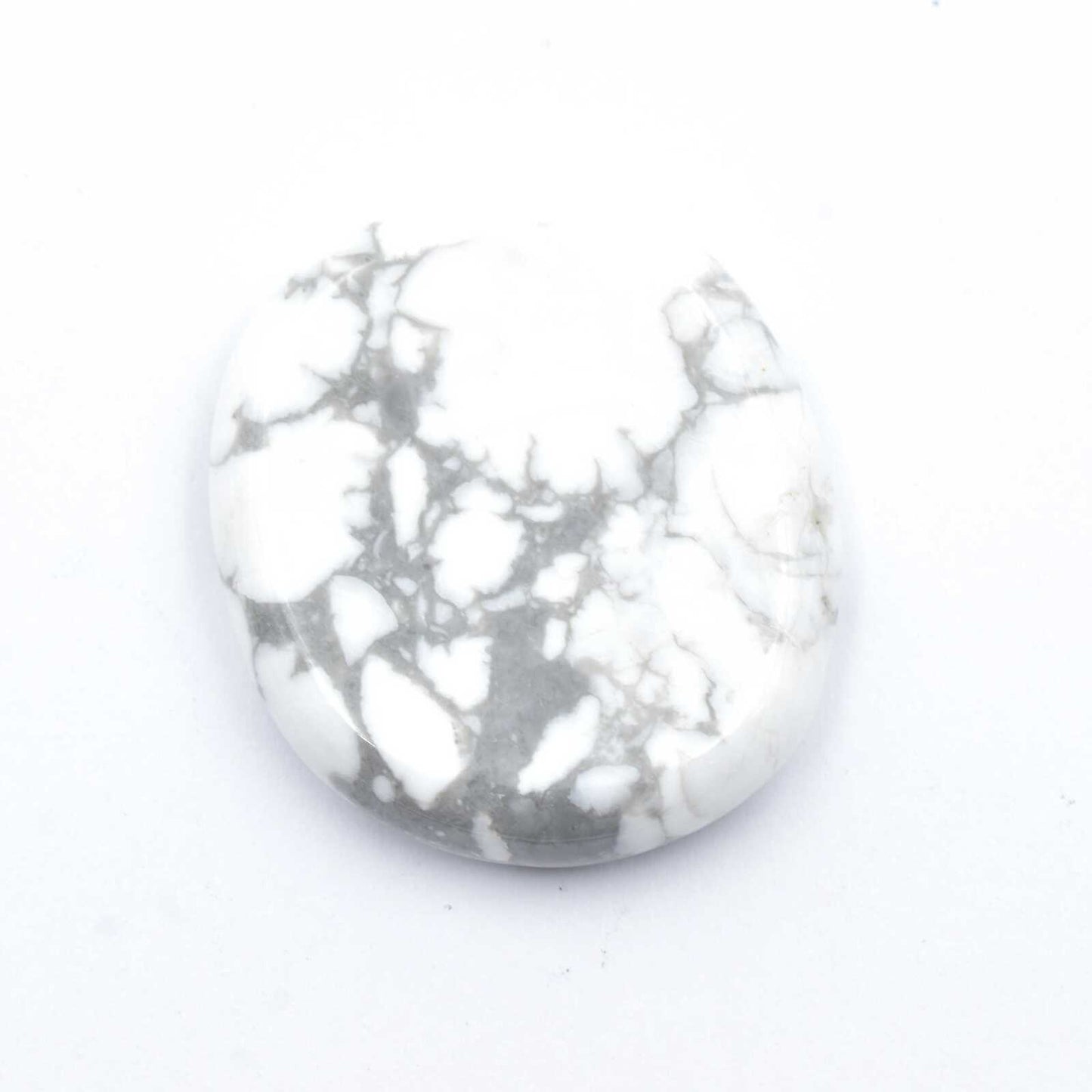 White Howlite Palm Stone