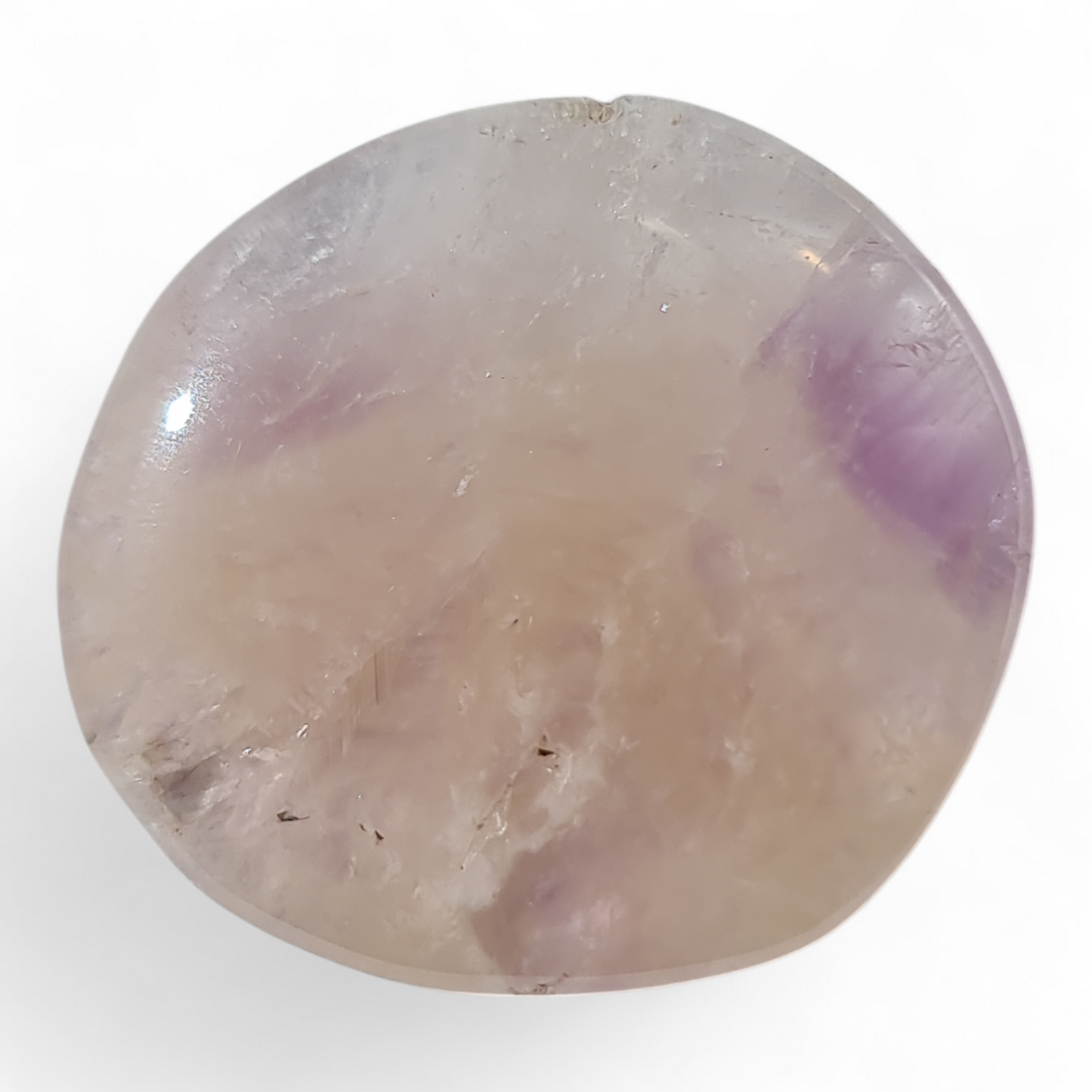 Lavender Amethyst Palm Stone [41-42 mm]